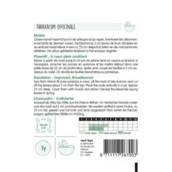 Molsla, Verbeterde Volhart - Taraxacum Dens Leonis -Gardena Winkel molsla verbeterde volhart taraxacum dens leonis 1646840355 945 600