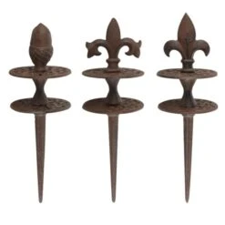 ESSCHERT DESIGN Tuinslanggeleiders Gietijzer - Set Van 3 Stuks