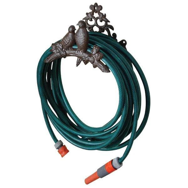 ESSCHERT DESIGN Tuinslanghouder Vogels - Gietijzer 4 ESSCHERT DESIGN Tuinslanghouder Vogels - Gietijzer - Afbeelding 2